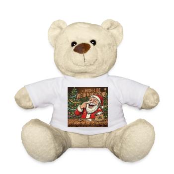 High-lige Weihnachten | Ho Ho Ho - Teddy - Weiß - Vorne