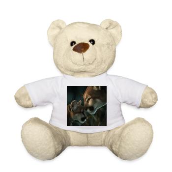 Berglöwe Mutter & Jungtier – Pure Liebe - Teddy - Weiß - Vorne