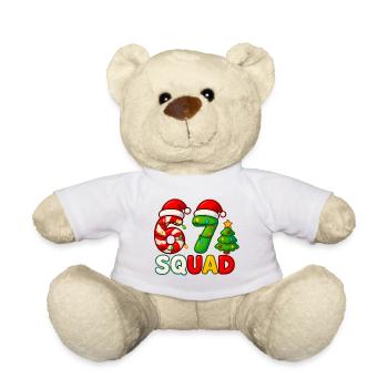 Funny 67 Six Seven Squad Meme Christmas - Teddy - Weiß - Vorne