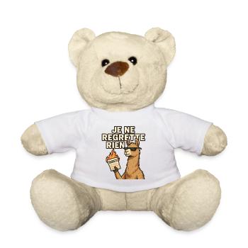 Rebellischer Lama Ich bereue nichts. - Teddy - Weiß - Vorne