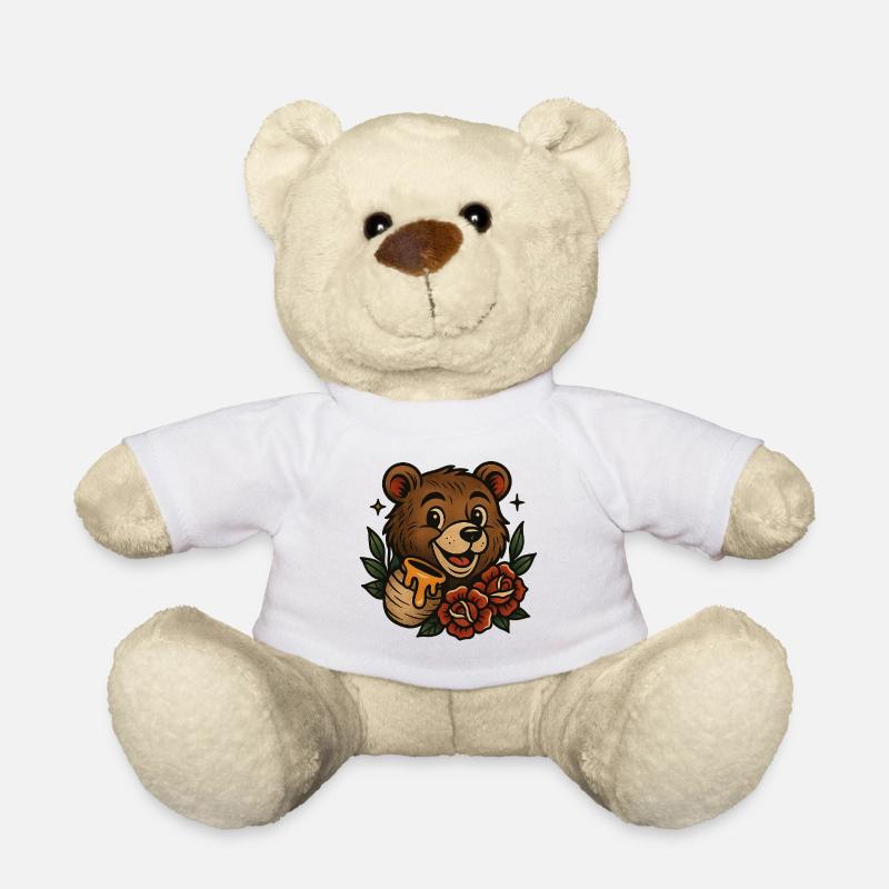 Honigbär  - Teddy - Weiß