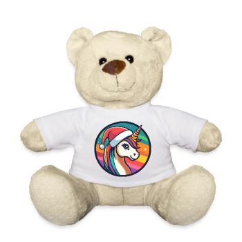 Einhorn Winterzauber - Teddy - Weiß - Vorne