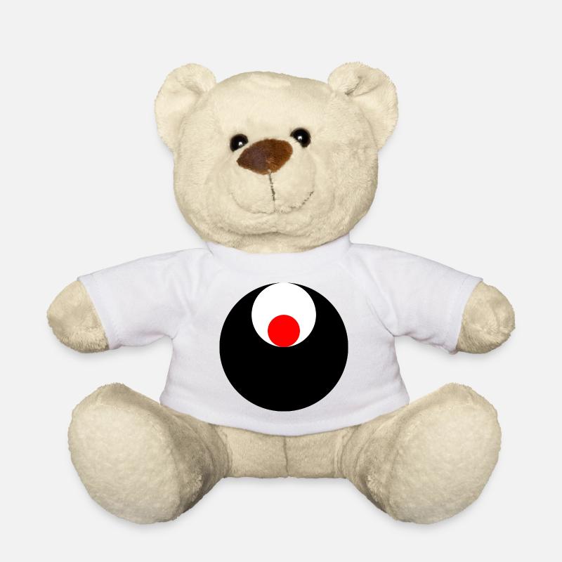3 cercles, noir, blanc et rouge - Nounours - blanc