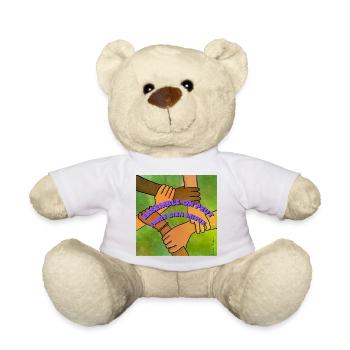 Together we can do much better - Teddy Bear - white - Front