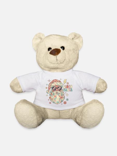 Techno Disco Weihnachtsmann Discokugel Lustig - Teddy - Weiß