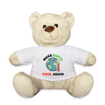 Make Earth Cool Again – Act Now - Teddy Bear - white - Front