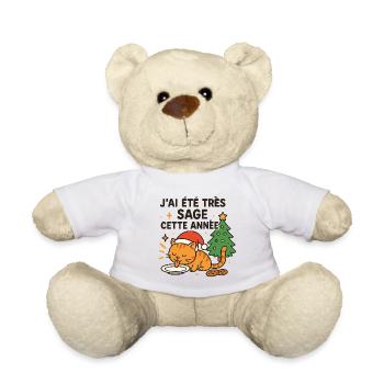 Weise und Gourmet-Weihnachtskatze - Teddy - Weiß - Vorne