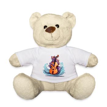 Violoncelliste licorne Wave Stroke - Nounours - blanc - Devant