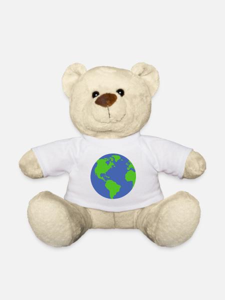 Planète Terre - Nounours - blanc