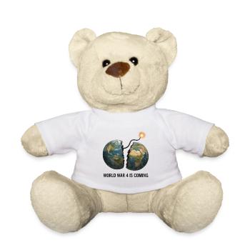 Cracked Earth Fuse: Global Clash - Teddy Bear - white - Front