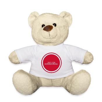 Zeit für Veränderung Kreis - Teddy - Weiß - Vorne