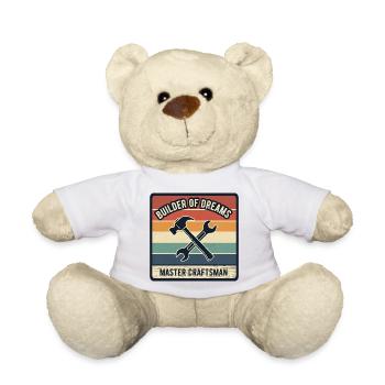 Master Builder of Dreams Artisan Shirt Design - Teddy Bear - white - Front