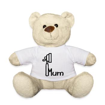 Portafilter Kaffee Espresso Mama - Teddy - Weiß - Vorne