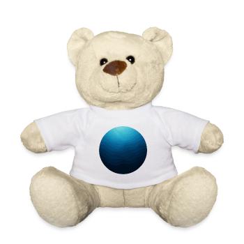 Cercle Océan en Vagues Bleues - Nounours - blanc - Devant