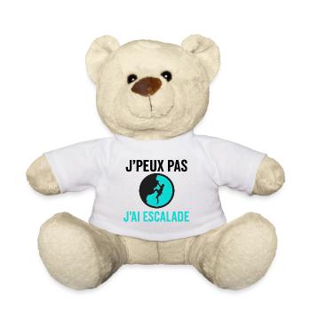 J'peux pas j'ai escalade - Nounours - blanc - Devant