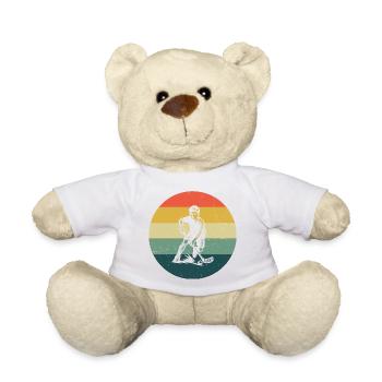 A must-have for real floorball - Teddy Bear - white - Front
