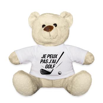 Je_peux_pas_j-ai_Golf - Teddy - Weiß - Vorne
