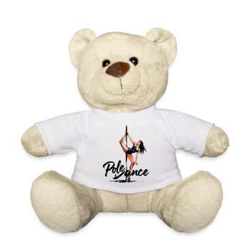 Pole Dance Pole Dancer Aesthetic Gift - Teddy Bear - white - Front