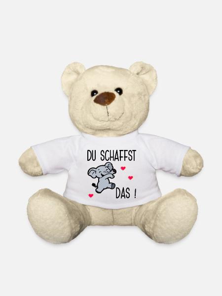 Prüfungen Arbeit - Du schaffst das - Teddy - Weiß