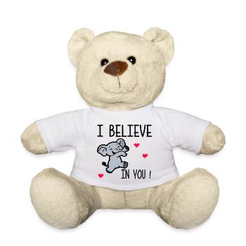 Motivation - Je crois en toi - Nounours - blanc - Devant