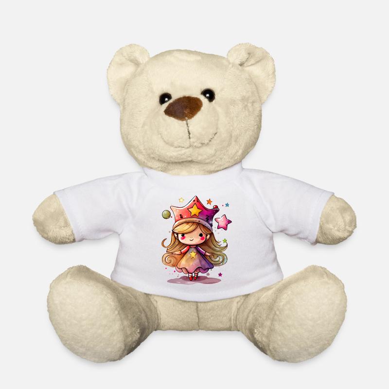 Sternenmädchen Traumkappe - Teddy - Weiß