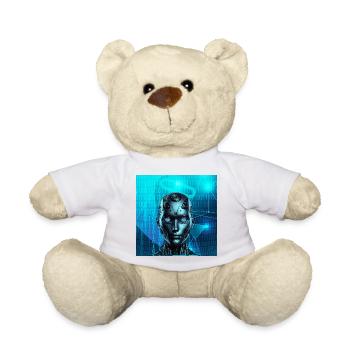 Robotergesicht - Teddy - Weiß - Vorne