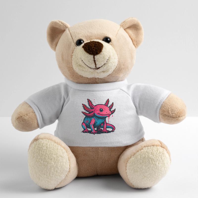 Neon Axolotl Spritzer Teddy