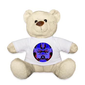 Masque du Vide, Symétrie Sombre, visage abstrait, - Nounours - blanc - Devant