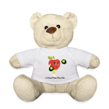 THE FAMOUS CHEERLEADER! (apple) - Teddy Bear - white - Front