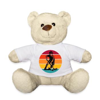 Floorball Fans aufgepasst schlichtes Statement - Teddy - Weiß - Vorne