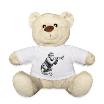 TRUMPET GARGOYLE - black & white - Nounours - blanc - Devant