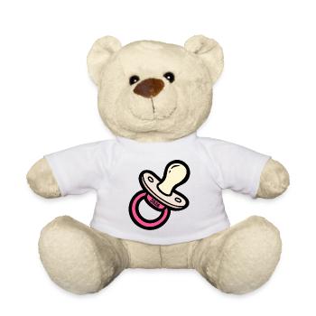 Tétine pour bébé naissance 2026 - Nounours - blanc - Devant