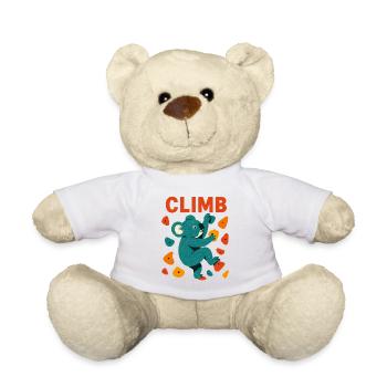 Bouldering Koala Koala Bear Climb Climbing Gift - Teddy Bear - white - Front