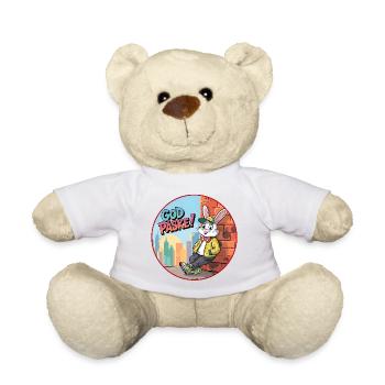 Le lapin de Pâques est en ville ! - Nounours - blanc - Devant