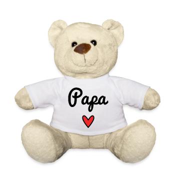 SAINT VALENTIN. PAPA. FÊTE DES PÈRES. BONNE FÊTE - Nounours - blanc - Devant