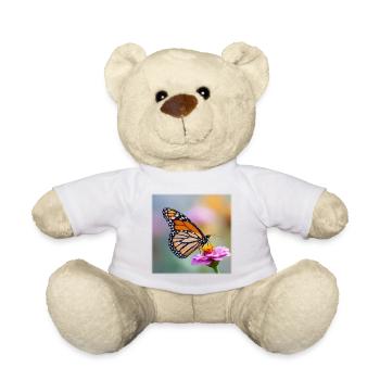 Monarchfalter auf Verbene Makro - Teddy - Weiß - Vorne
