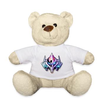 Neon Mech Warrior Helmet - Teddy Bear - white - Front