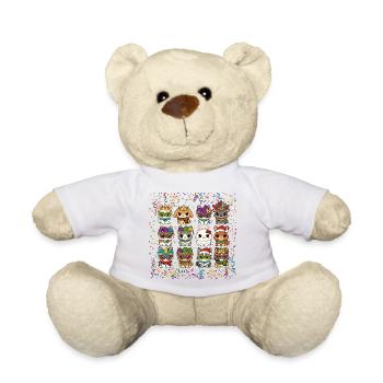 Carnival Bunnies Party Costume Funny Gift - Teddy Bear - white - Front