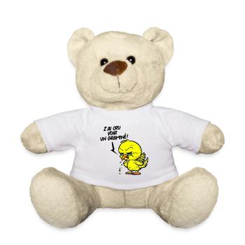 Z'AI CRU VOIR UN GRAMINÉ !  - Nounours - blanc - Devant