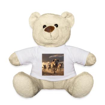 Groupe des Hyènes Savannah Wildlife - Nounours - blanc - Devant