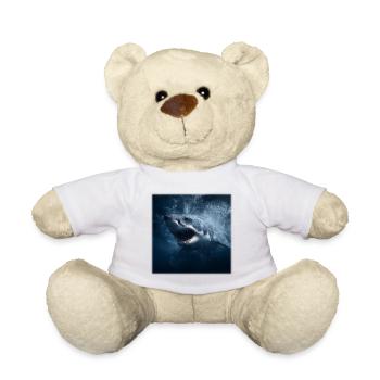 Attaque du grand requin blanc Conception du prédateur océanique - Nounours - blanc - Devant
