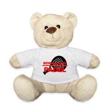 Born to Padel, Racket Born! Smash it - Teddy Bear - white - Front