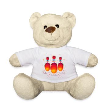 Bowling Vaporwave - Nounours - blanc - Devant