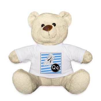 Q for Jellyfish - Teddy Bear - white - Front