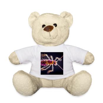 Neon Insekt Makro – Abstraktes Mikrowelt Design - Teddy - Weiß - Vorne