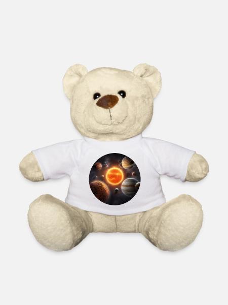 Astronomie Orbite des planètes du système solaire spatial - Nounours - blanc