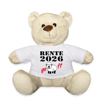Pension 2026, terminé - Nounours - blanc - Devant