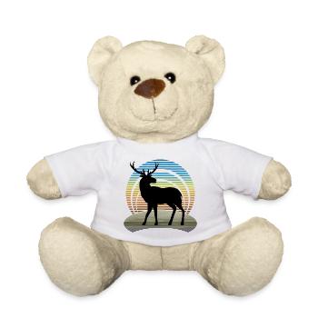 Hirsch - Teddy - Weiß - Vorne