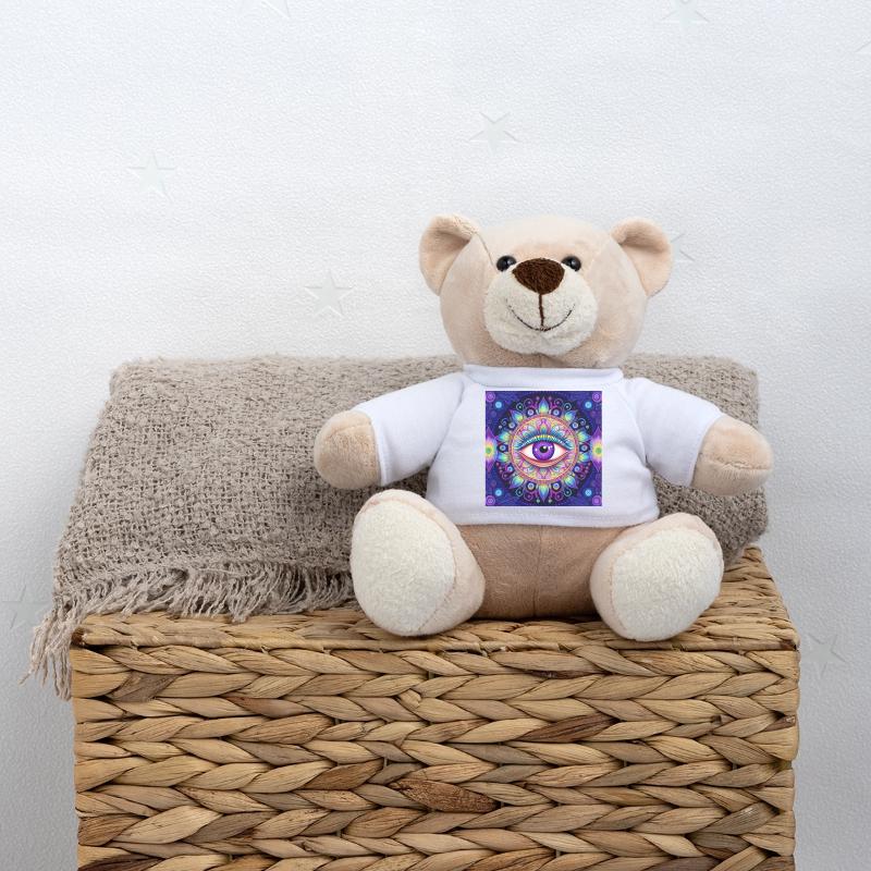 Eye in colored mandala Teddy Bear