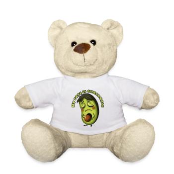 Avocado Destiny Guacamole Meme - Teddy Bear - white - Front